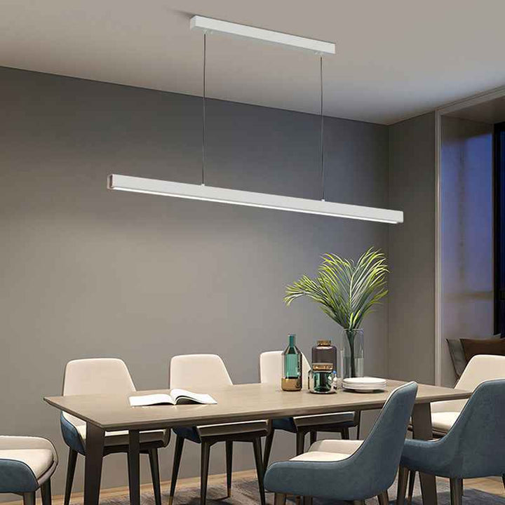 Ray Suspension Linéaire Moderne, Métal, Noir/Blanc, Salon - Neutralighting