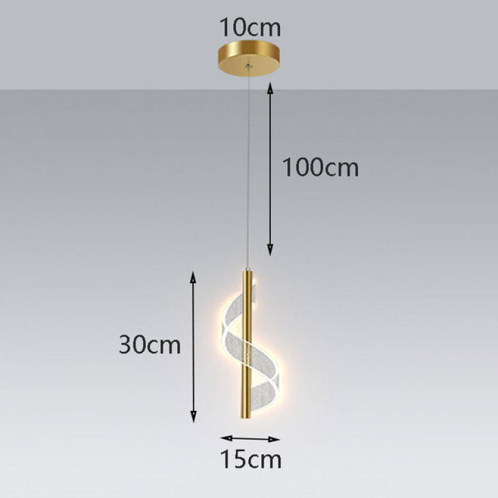 Arisha Luminaires Suspension Chevet LED Nordique Métal Salle à manger - Neutralighting