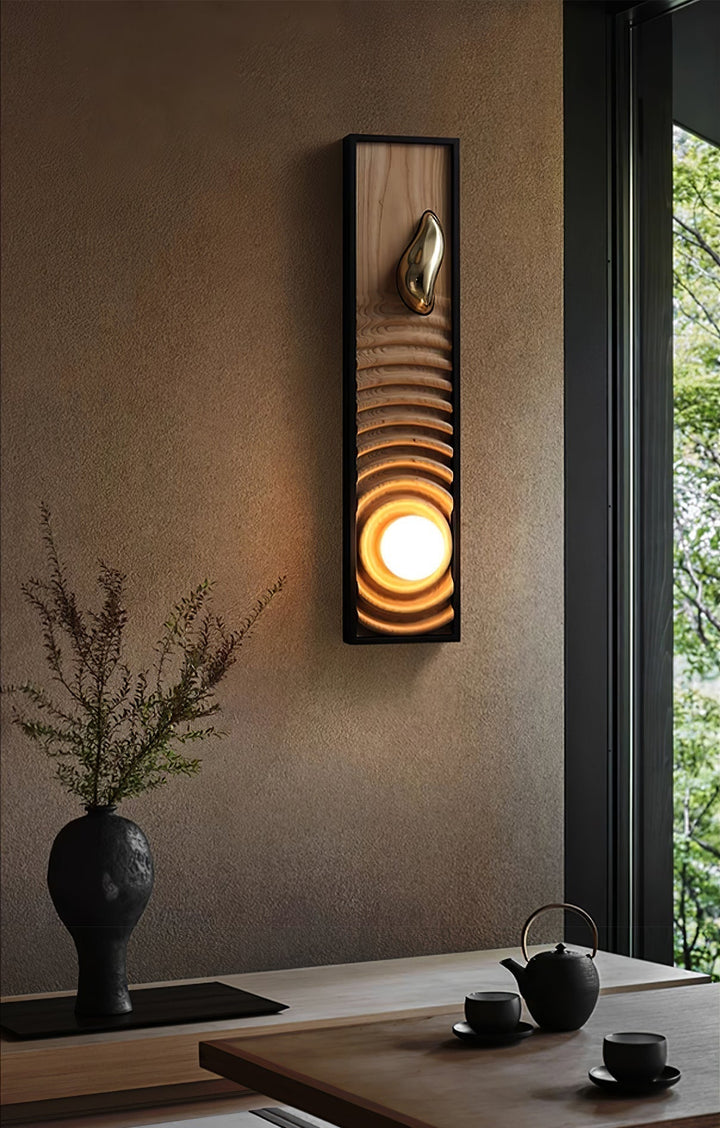 Caleb Applique Murale en Bois Vintage - Neutralighting