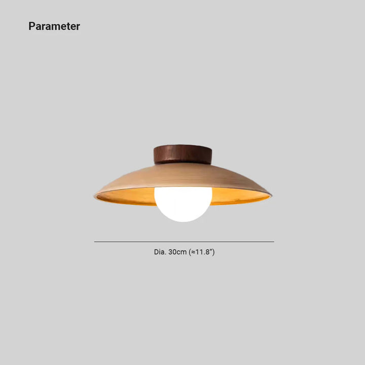 Muto Plafonnier Encastré Vintage Bois Métal Verre Bar Hôtel - Neutralighting