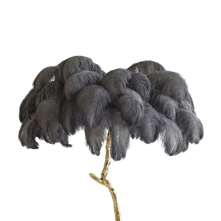 Lampadaire Fleur Luxe Plume/Métal Coloré Salon - Neutralighting