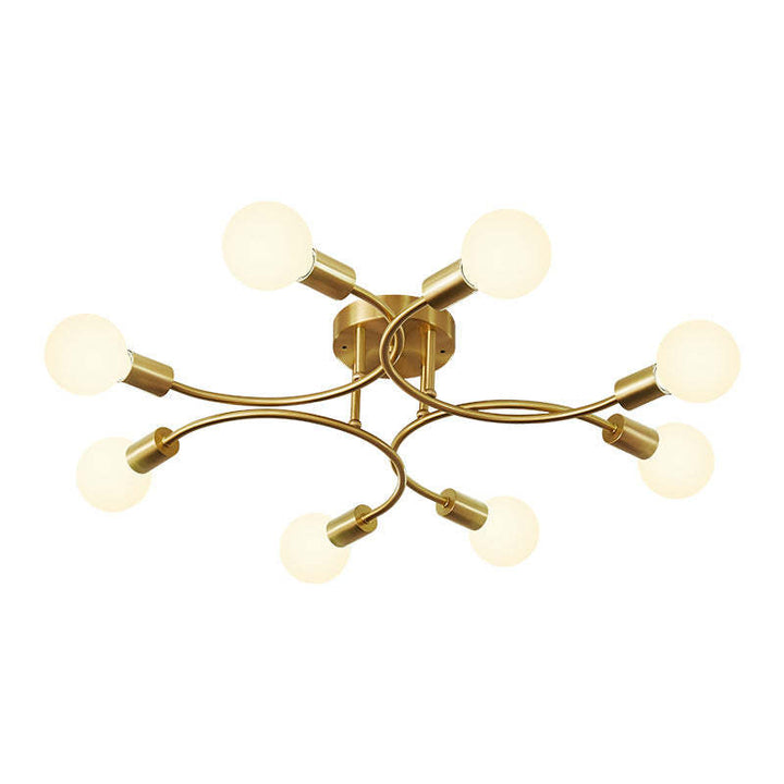 Valentina Plafonnier Boule Moderne, Métal, Doré, Salon - Neutralighting