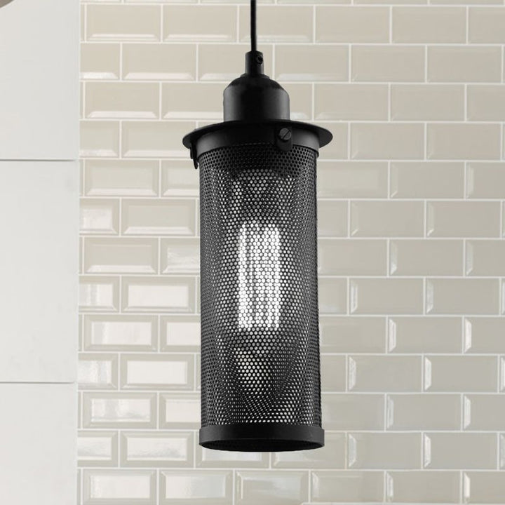 Arisha Industrielle LED Suspension Noir Métal Salon Chambre à coucher - Neutralighting
