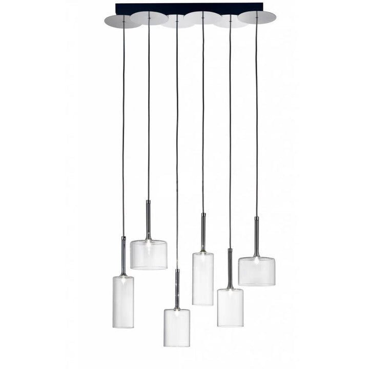 Kristy Design LED Suspension Clair Verre/Métal Chambre à coucher - Neutralighting