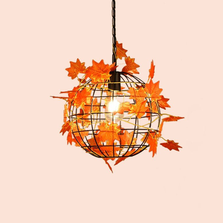 Umari Globe Art Deco LED Suspension Vert Métal Salle à Manger - Neutralighting