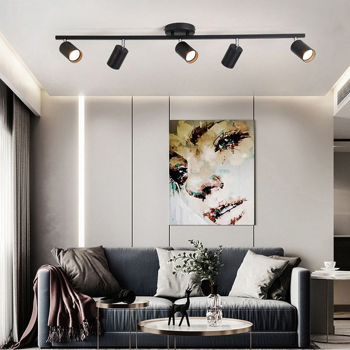 Arisha Moderne LED Plafonnier Blanc Noir Métal Salon Chambre à coucher - Neutralighting