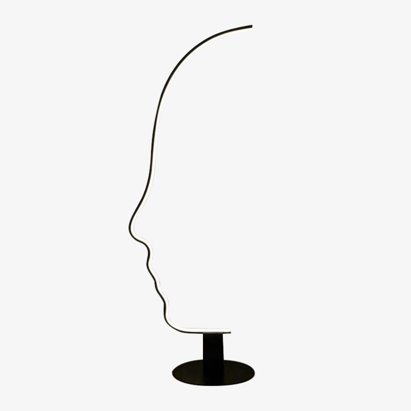 Ray Lampe sur pied Led visage de humain postmoderne pour la chambre - Neutralighting