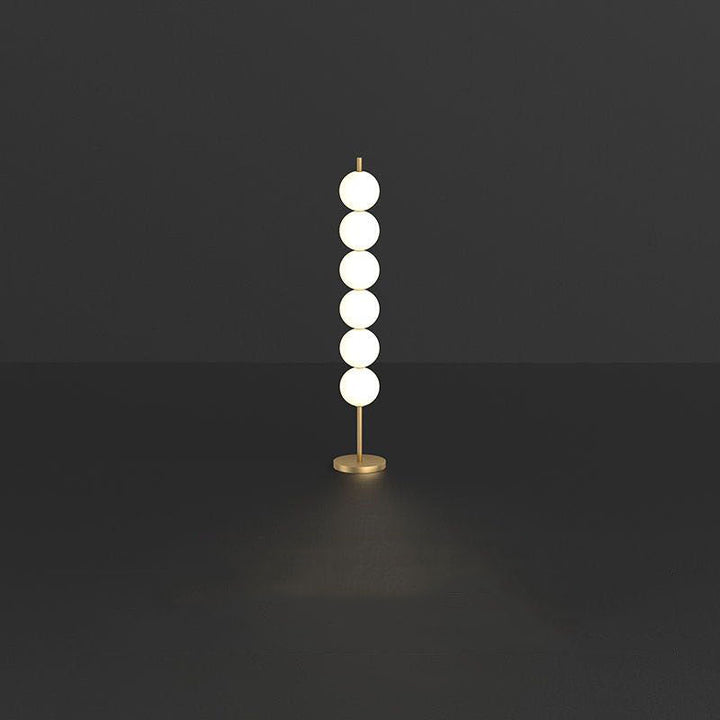 Valentina Design Lampadaire Globe Moderne Métal Laiton/Blanc Salon - Neutralighting