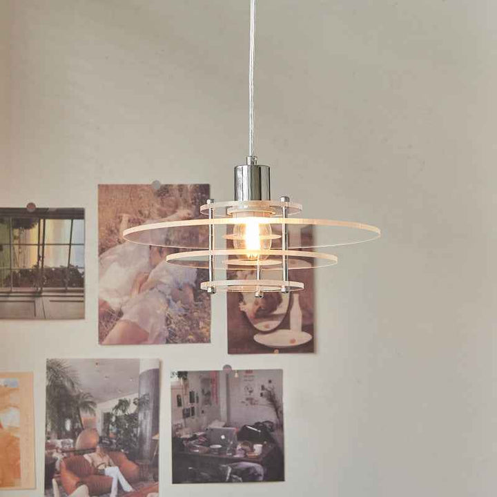 Suspension Arisha Acrylique Blanc LED