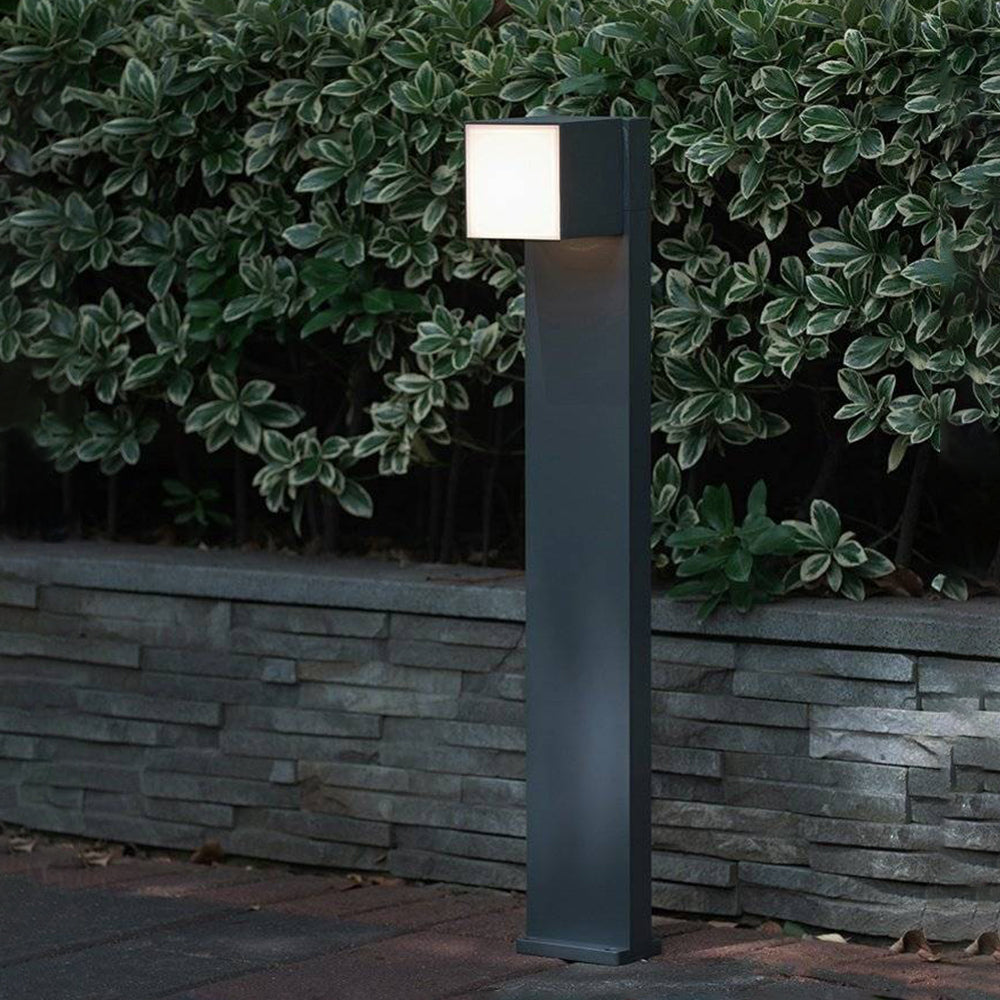 Ray Borne Extérieure Pivotante Moderne, Métal, Noir, Allée - Neutralighting