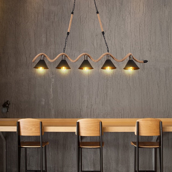 Epoch Lampe à Suspension LED Noire Vintage en Métal Pour Café - Neutralighting