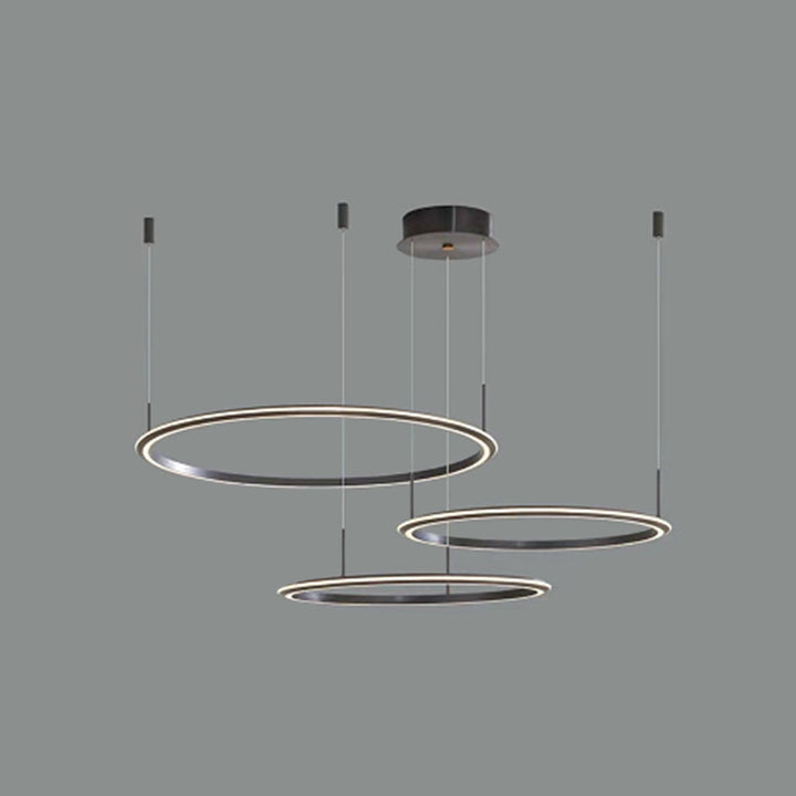 Arisha Suspension Ronde Minimaliste, Métal, Noir/Blanc, Salle de Séjour/Chambre à Coucher - Neutralighting
