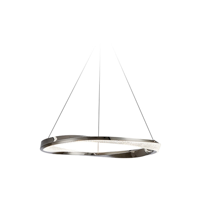 Arisha Suspension Anneau Moderne, Métal/Acrylique, Or/Argent, Salon/Chambre à Coucher - Neutralighting