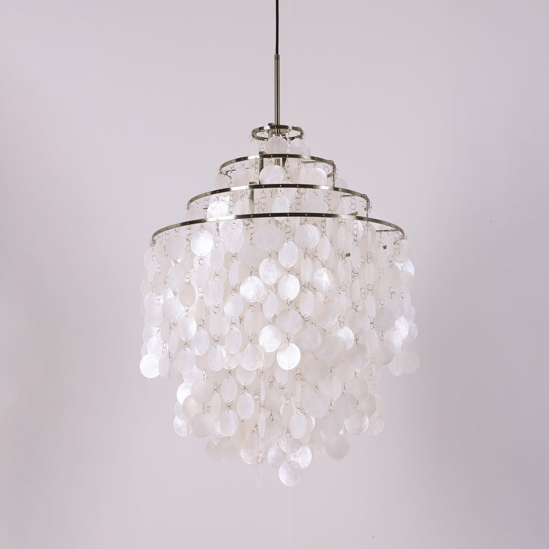 Lustra Suspension Lampe Anneau Rond en Coquillage - Neutralighting