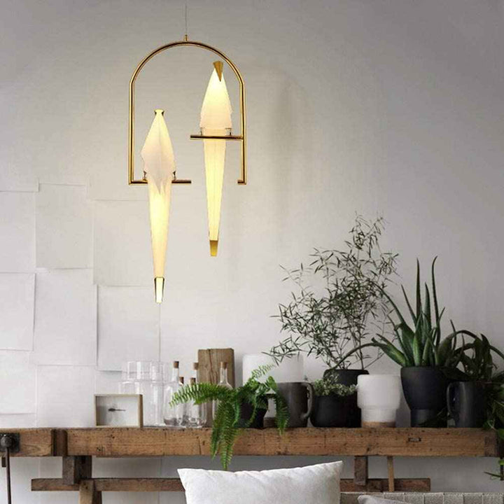 Suspension Arisha Verre Blanc LED