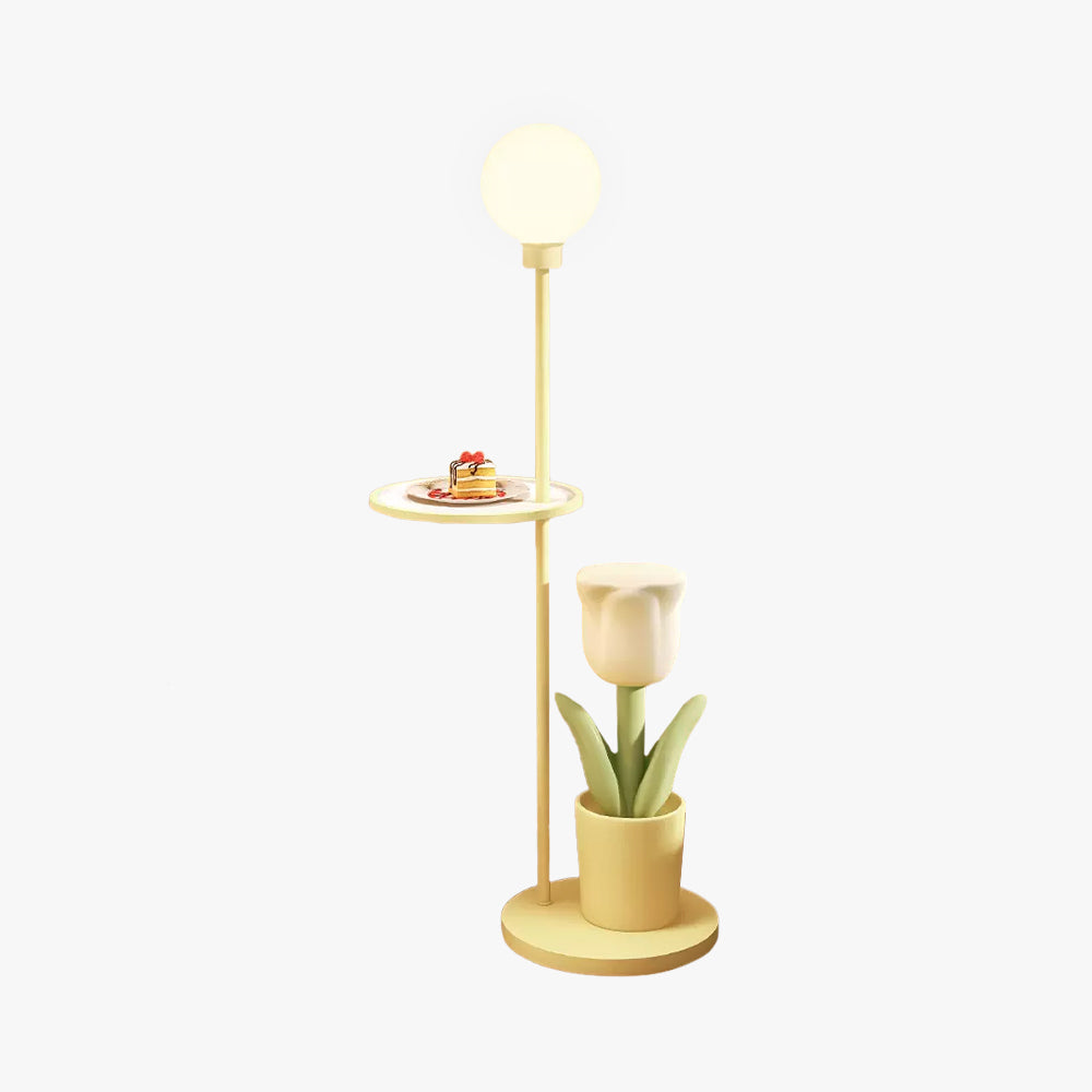 Arisha Design Lampadaire Tulipe Moderne Métal Rose/Jaune/Violet Salon - Neutralighting