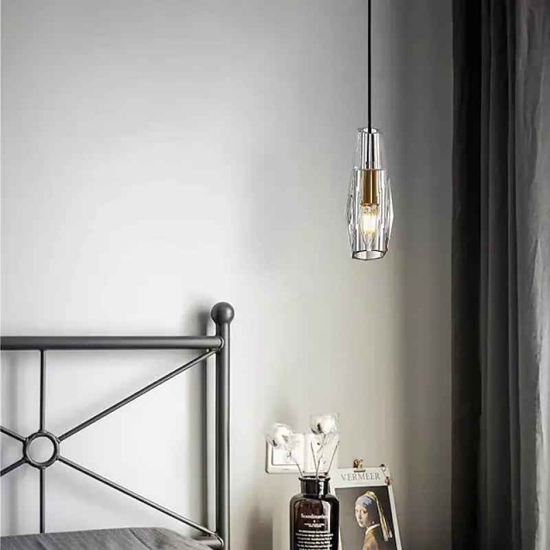 Kristy Luminaires épuré Suspension Moderne LED Métal/Cristal Salon/Salle à manger - Neutralighting