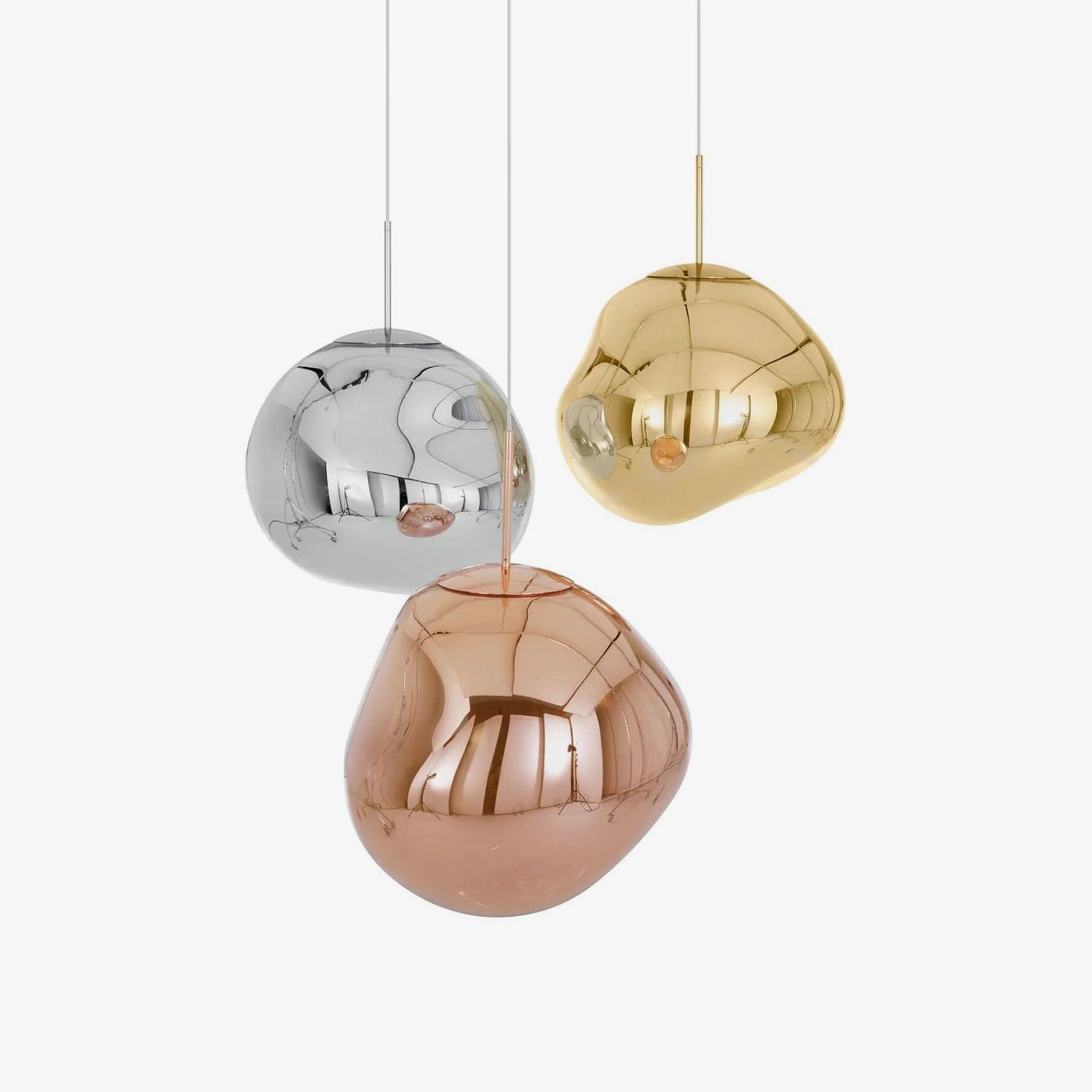 Solara Suspension en Verre Soufflé Cluster Irrégulier Sculptural - Neutralighting