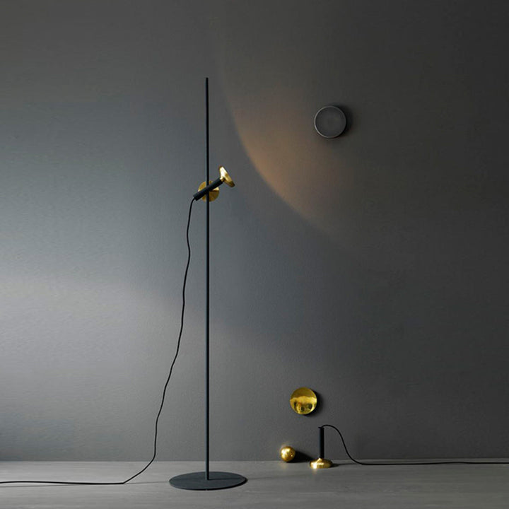 Mira Industrielle Design Lampadaire Moderne Métal Noir Salon/Chambre Intérieur - Neutralighting