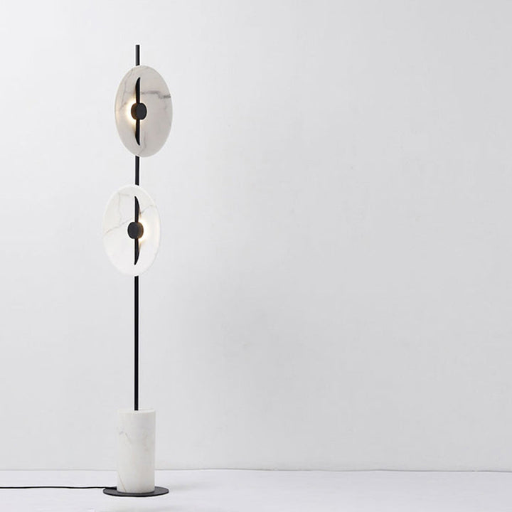 Mira Design Lampadaire Rond Nordique Métal Blanc Grande Salon - Neutralighting