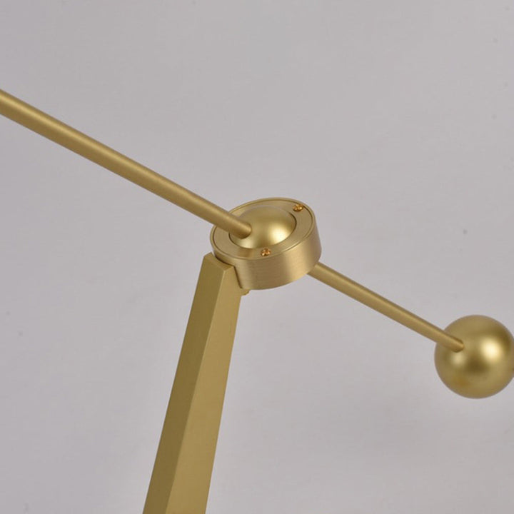 Arisha Design Simple Lampadaire Canne à Pêche Vintage Métal Or Salon/Chambre à Coucher - Neutralighting