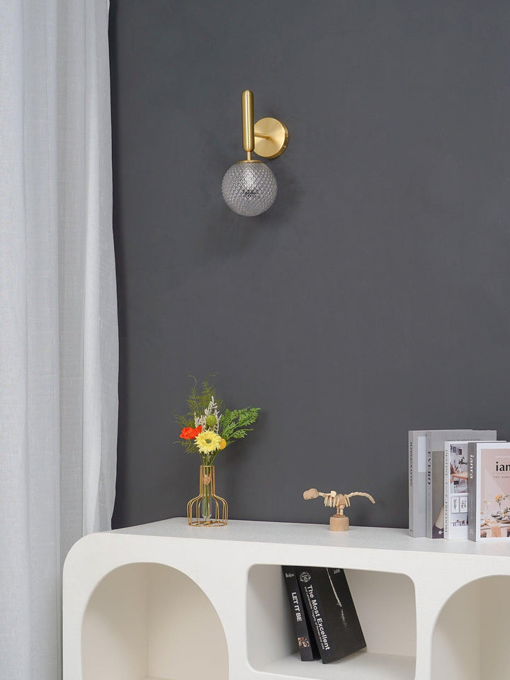 Lustra Wall Lamp Plug In Glass Globe Nordic - Neutralighting