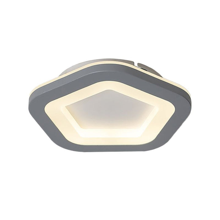 Arisha Fleur Moderne LED Plafonnier Gris Acrylique Chambre à coucher - Neutralighting