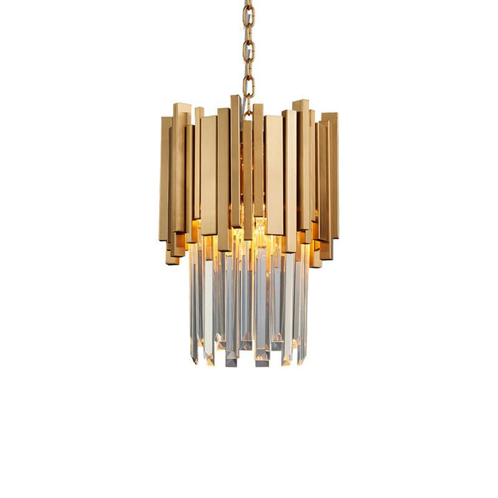 Kristy LED Suspension Or Chromé Métal Cristal Salon Chambre à couche - Neutralighting