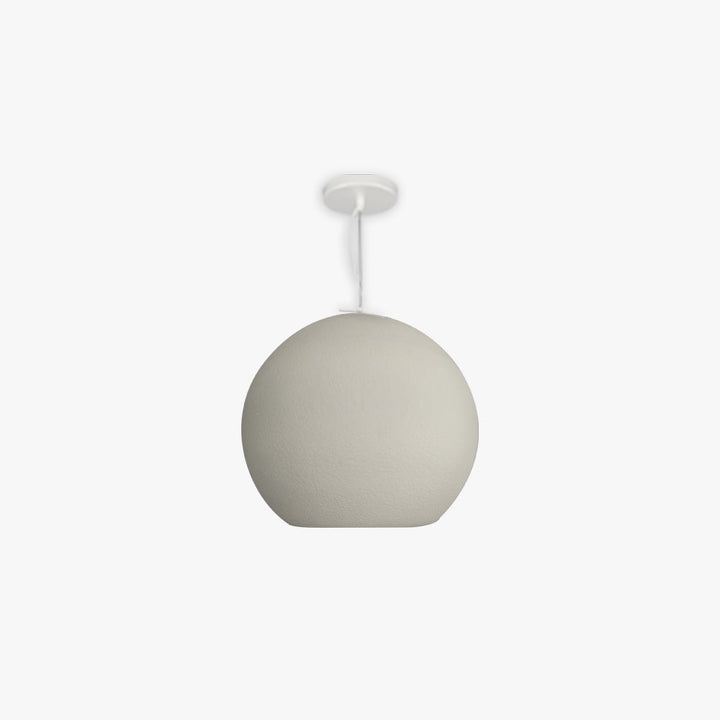 Avi Suspension Boule Minimaliste, Metal/Polystyrène, Blanc/Gris, Salon - Neutralighting