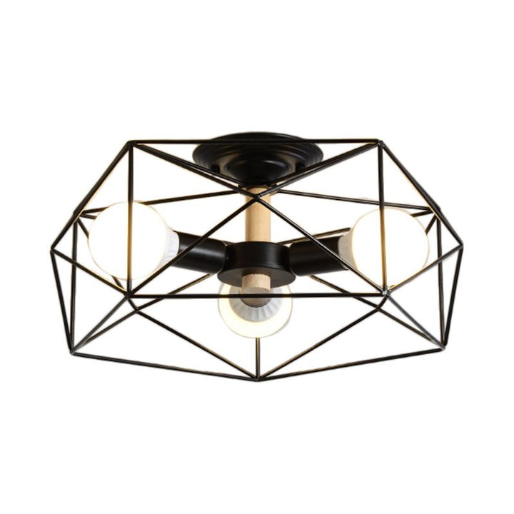 Arisha Moderne LED Plafonnier Doré/Blanc Métal Salon Chambre à coucher - Neutralighting