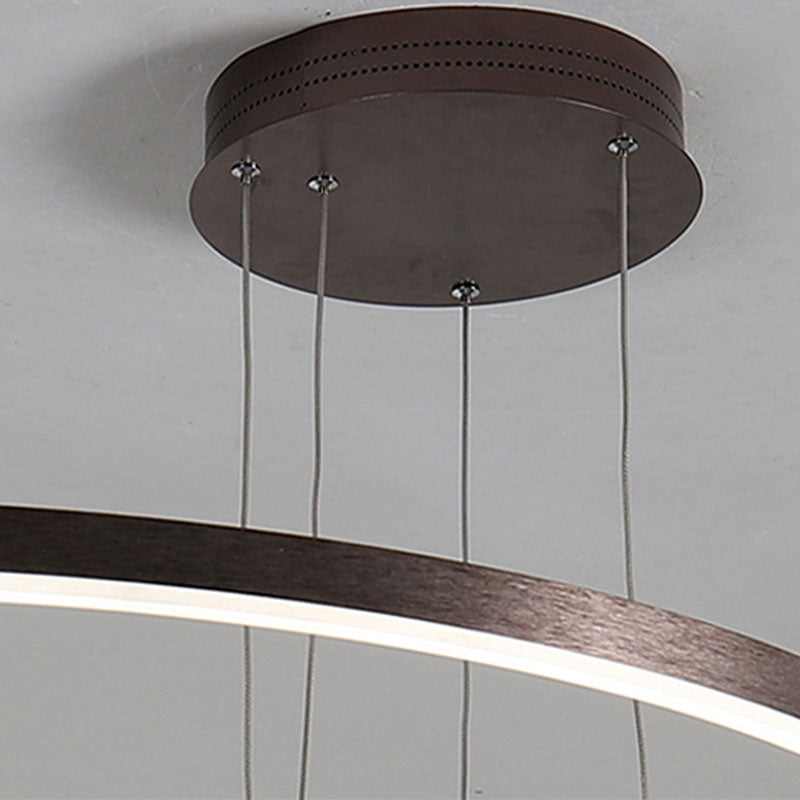 Remi Suspension Anneau Moderne Métal Noir/Doré/Café Salon - Neutralighting