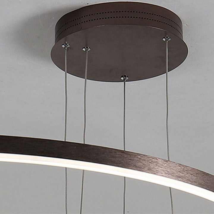 Remi Suspension Anneau Moderne Métal Noir/Doré/Café Salon - Neutralighting