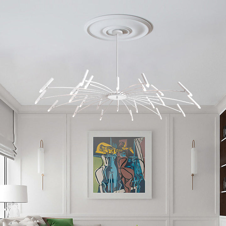 Theno Lustre Simple Noir/Blanc Etude/Salon/Salle à Manger - Neutralighting