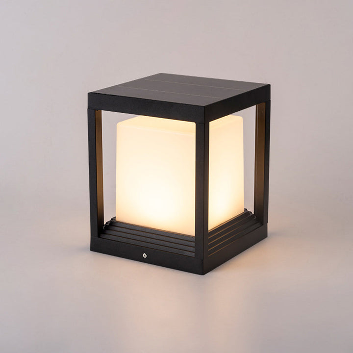 Ray Lampe Solaire Pilier Moderne, Métal, Noir, Allée - Neutralighting