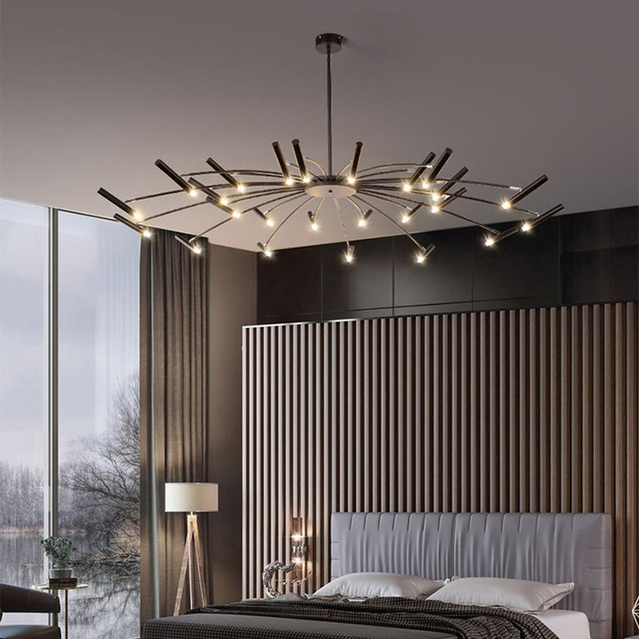 Theno Lustre Simple Noir/Blanc Etude/Salon/Salle à Manger - Neutralighting