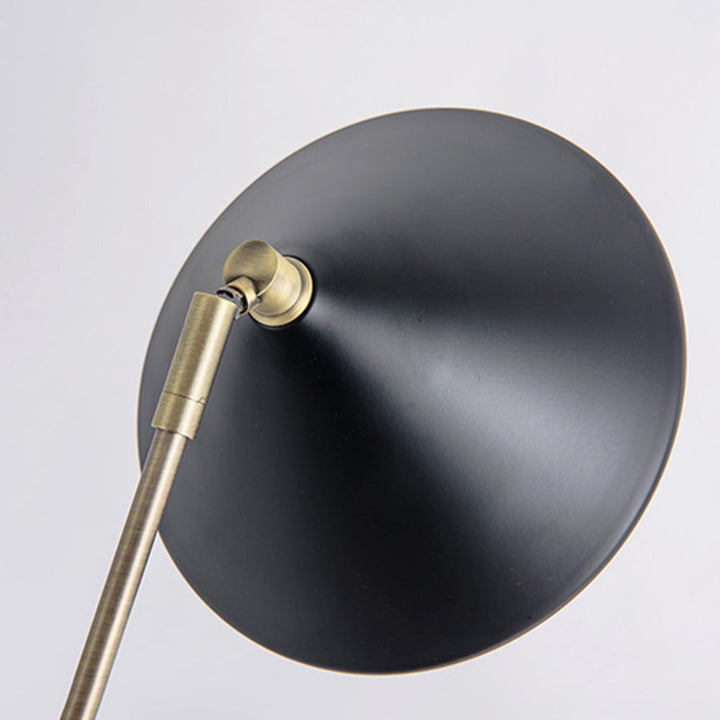 Arisha Design Lampadaire Dôme Vintage Métal Noir/Laiton Salon/Chambre - Neutralighting
