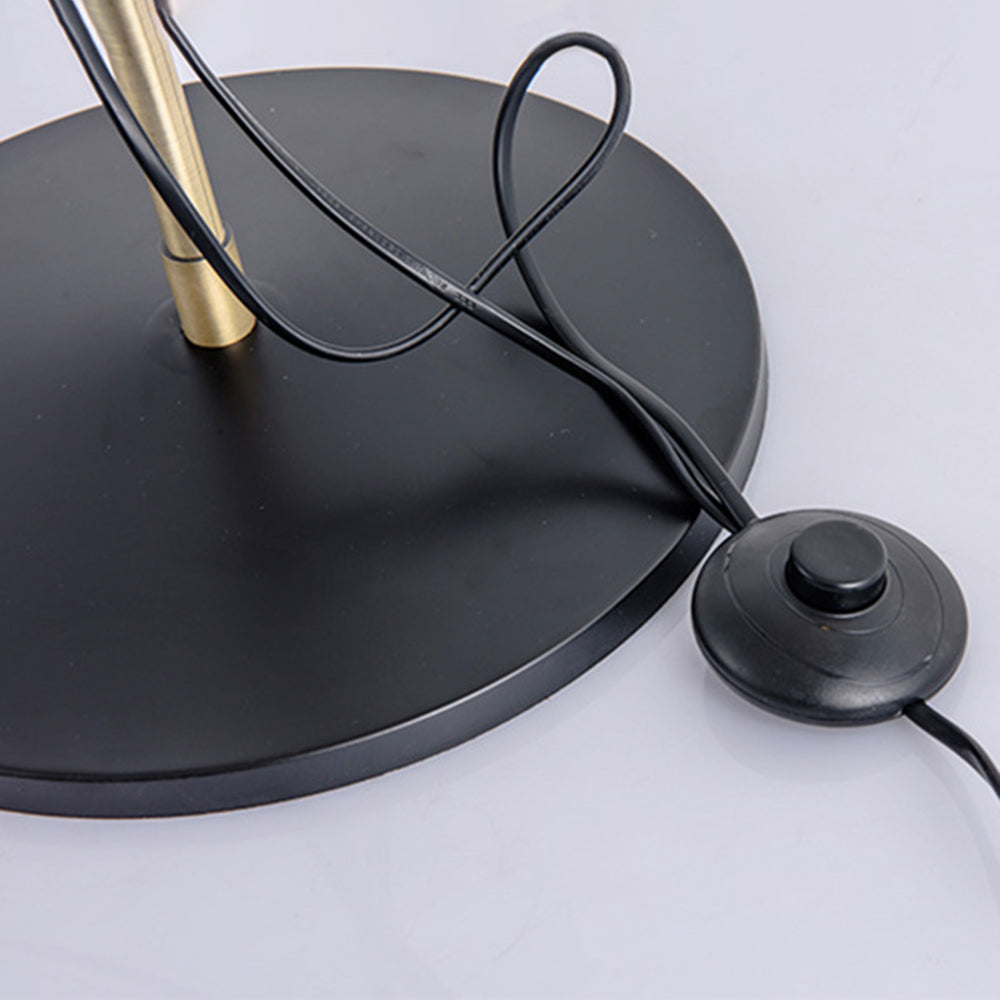 Arisha Design Lampadaire Dôme Vintage Métal Noir/Laiton Salon/Chambre - Neutralighting