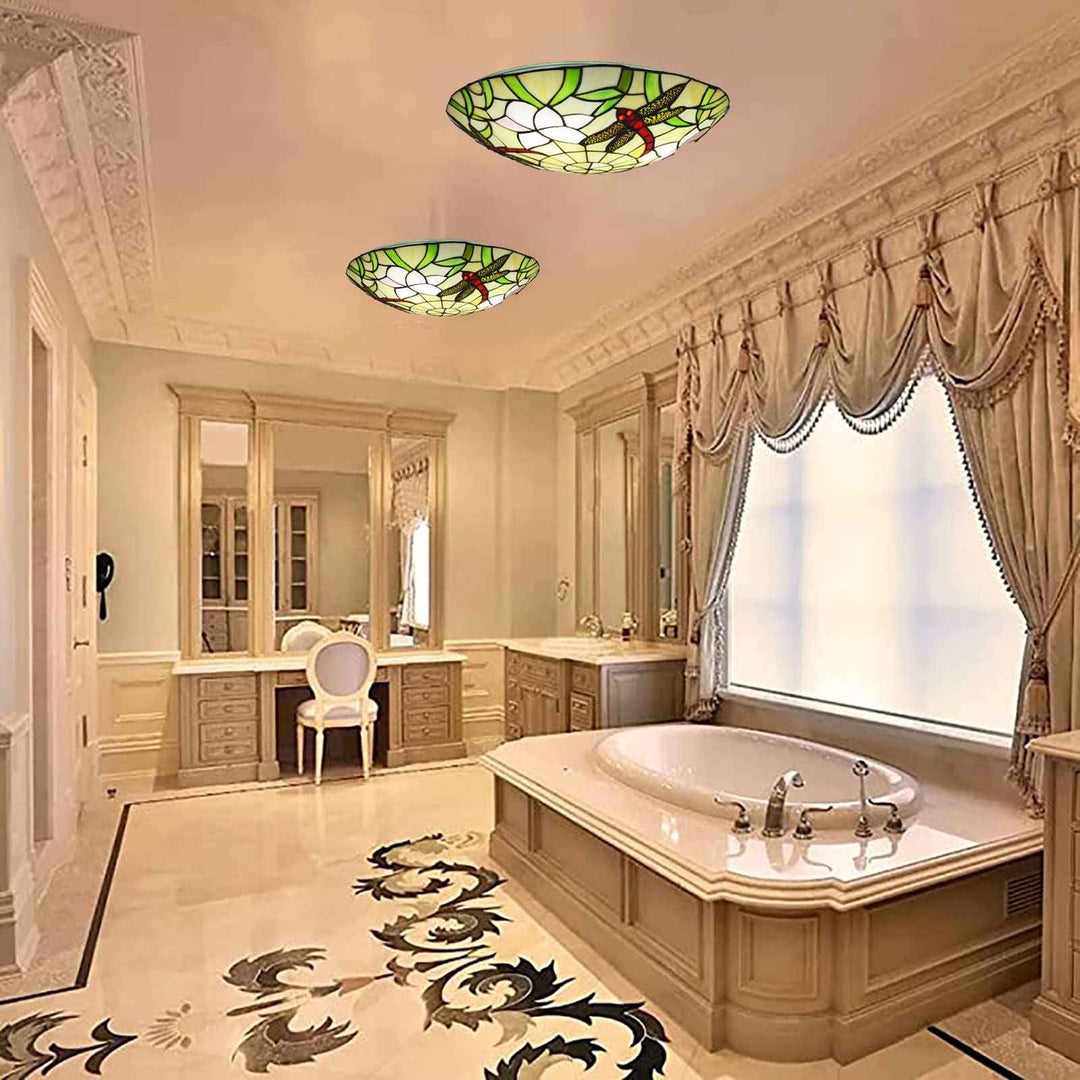 Plafonnier Tiffany Verre LED V15