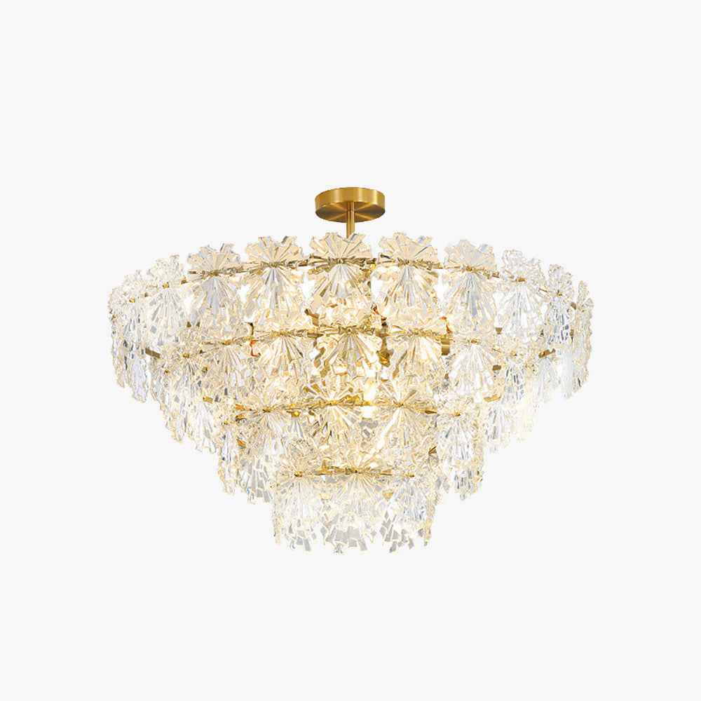 Kristy Suspension Anneau Vintage, Métal/Verre, Doré, Restaurant/Salon - Neutralighting