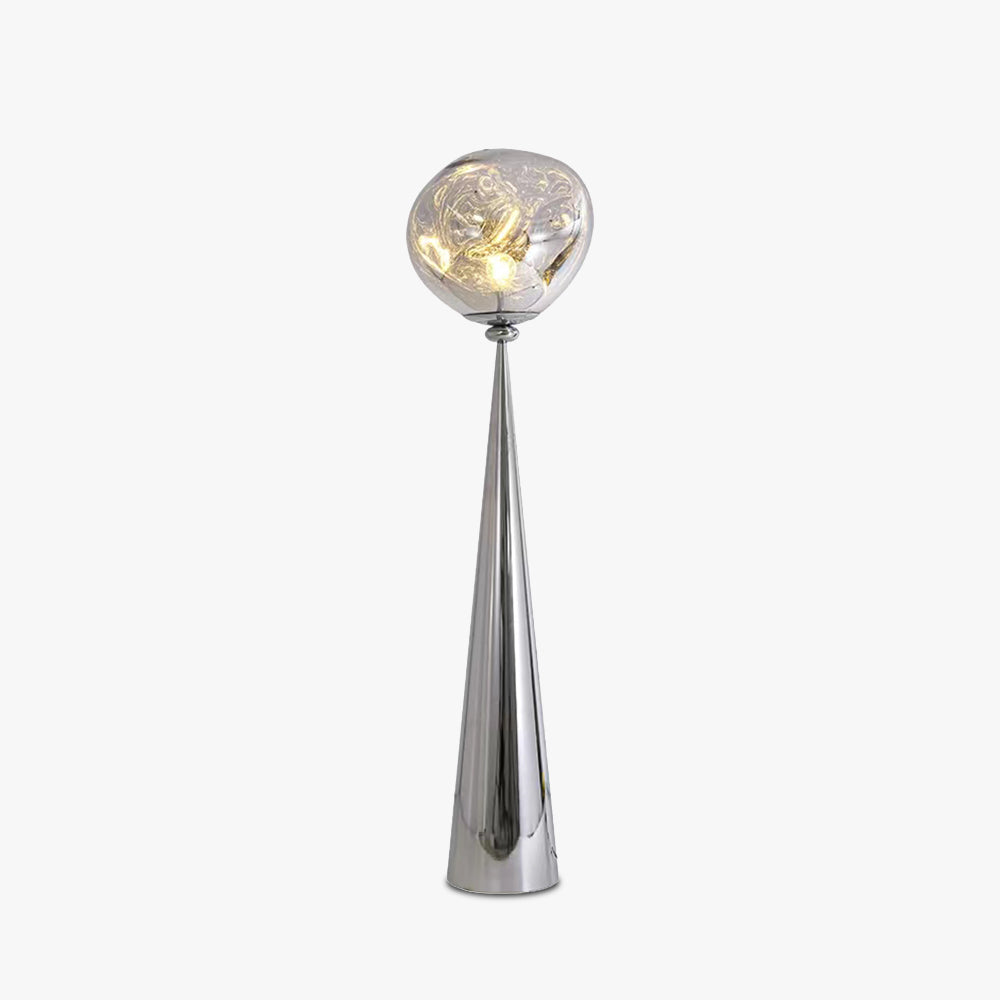 Valentina Design Italien Lampadaire Moderne Métal/Acrylique Rose Dorée/Or/Chromé/Gris Fumé Salon - Neutralighting