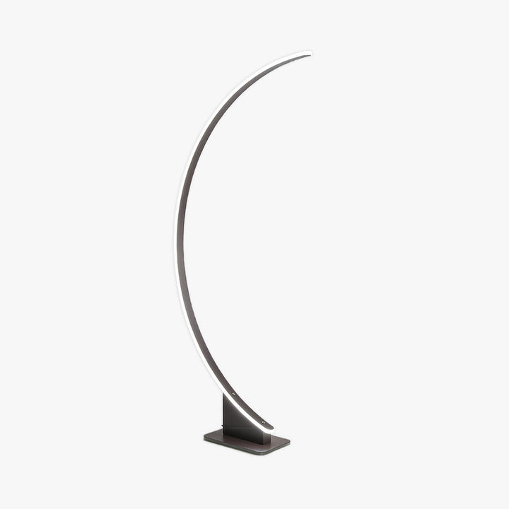 Ray Design Lampadaire Arche Simple Métal/Silicone Café/Blanc Salon/Chambre à Coucher - Neutralighting
