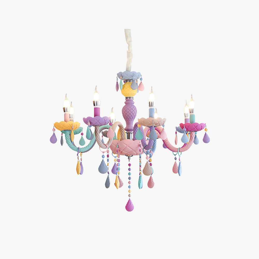 Valentina Suspension Bougeoir Art Deco, Métal, Coloré, Chambre à Coucher/Salon - Neutralighting