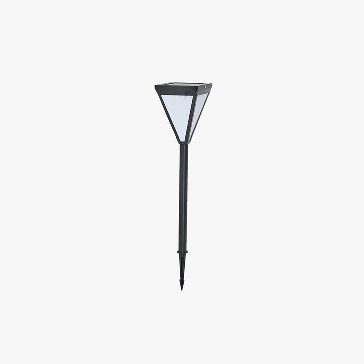 Ray Moderne LED Lampadaire Noir Métal/Verre Allée Exterieur - Neutralighting