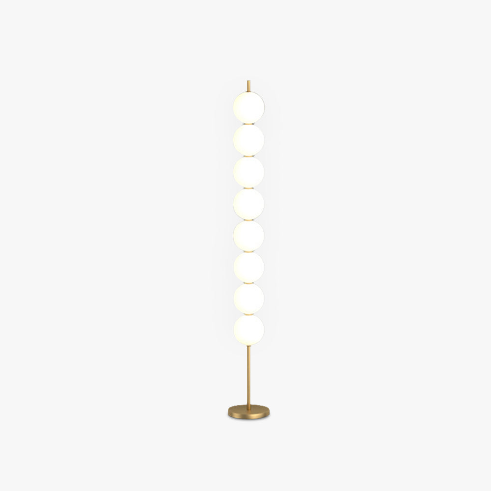 Valentina Design Lampadaire Globe Moderne Métal Laiton/Blanc Salon - Neutralighting