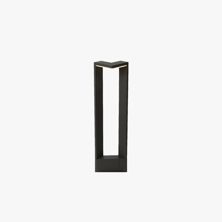 Ray Extérieure Rectangulaire Minimaliste, Métal/Acrylique, Noir, Extérieur - Neutralighting