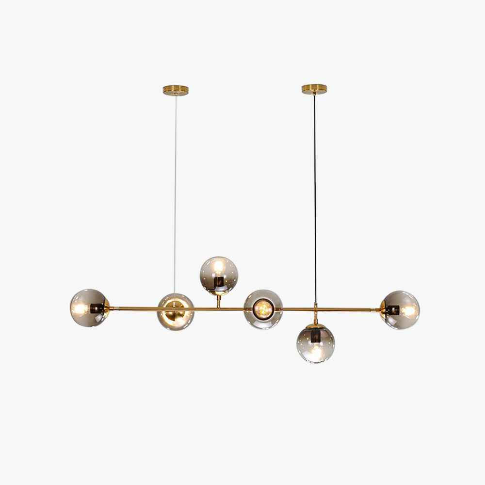 Valentina Moderne LED Suspension Globe Métal Verre Salon Cuisine - Neutralighting