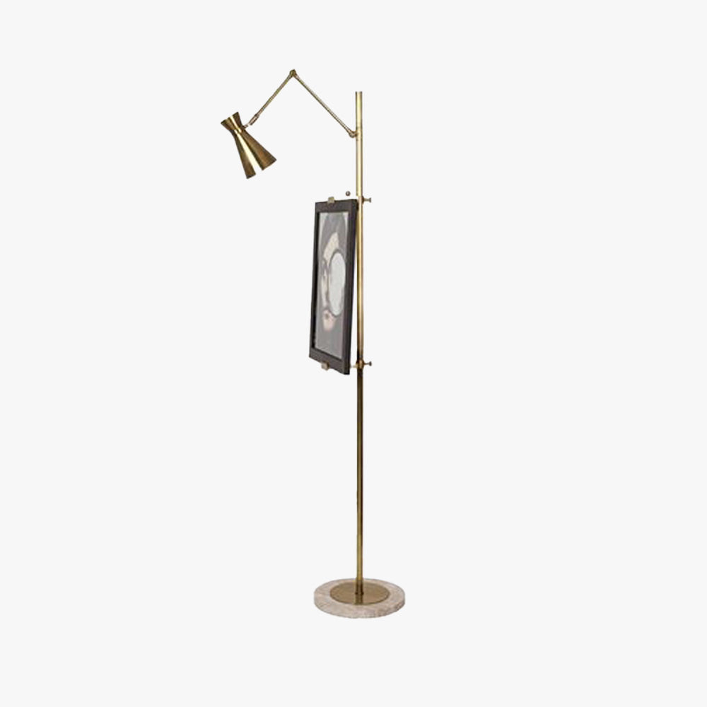 Arisha Design Lampadaire Chevalet Moderne Métal/Verre Laiton Salon/Chambre - Neutralighting