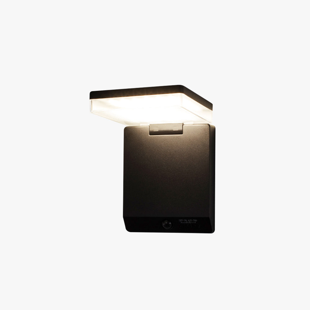 Ray Applique Muralre Minimaliste Moderne Solaire, Acrylique, Noir, Allée/Cour - Neutralighting