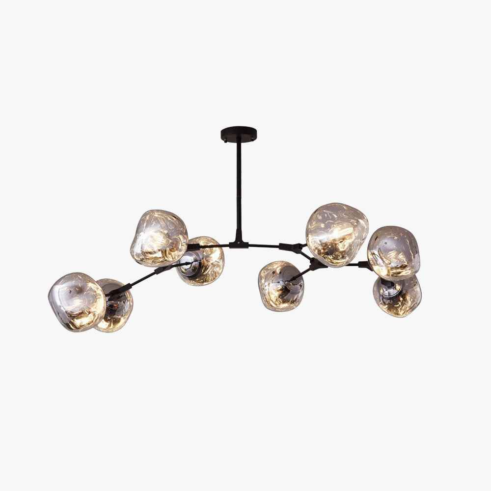 Valentina Suspension Globe Inhabituelle, Métal/Acrylique, Doré Rosé/Or/Chromé, Salon/Salle à Manger - Neutralighting