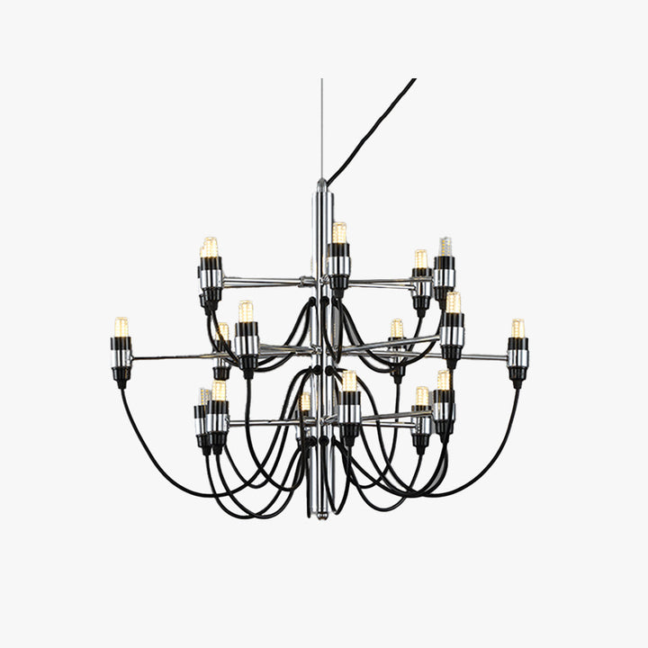 Silva Suspension Bougeoir Rétro, Métal, Noir, Salle à Manger/Salle à Séjour - Neutralighting